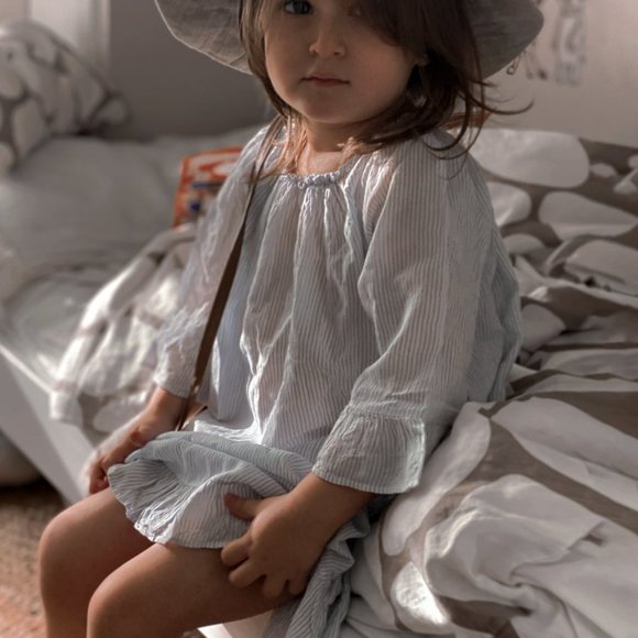 [4-5y] Babe & Tess Cotton Stripe Light Dress - Picture 1 of 2